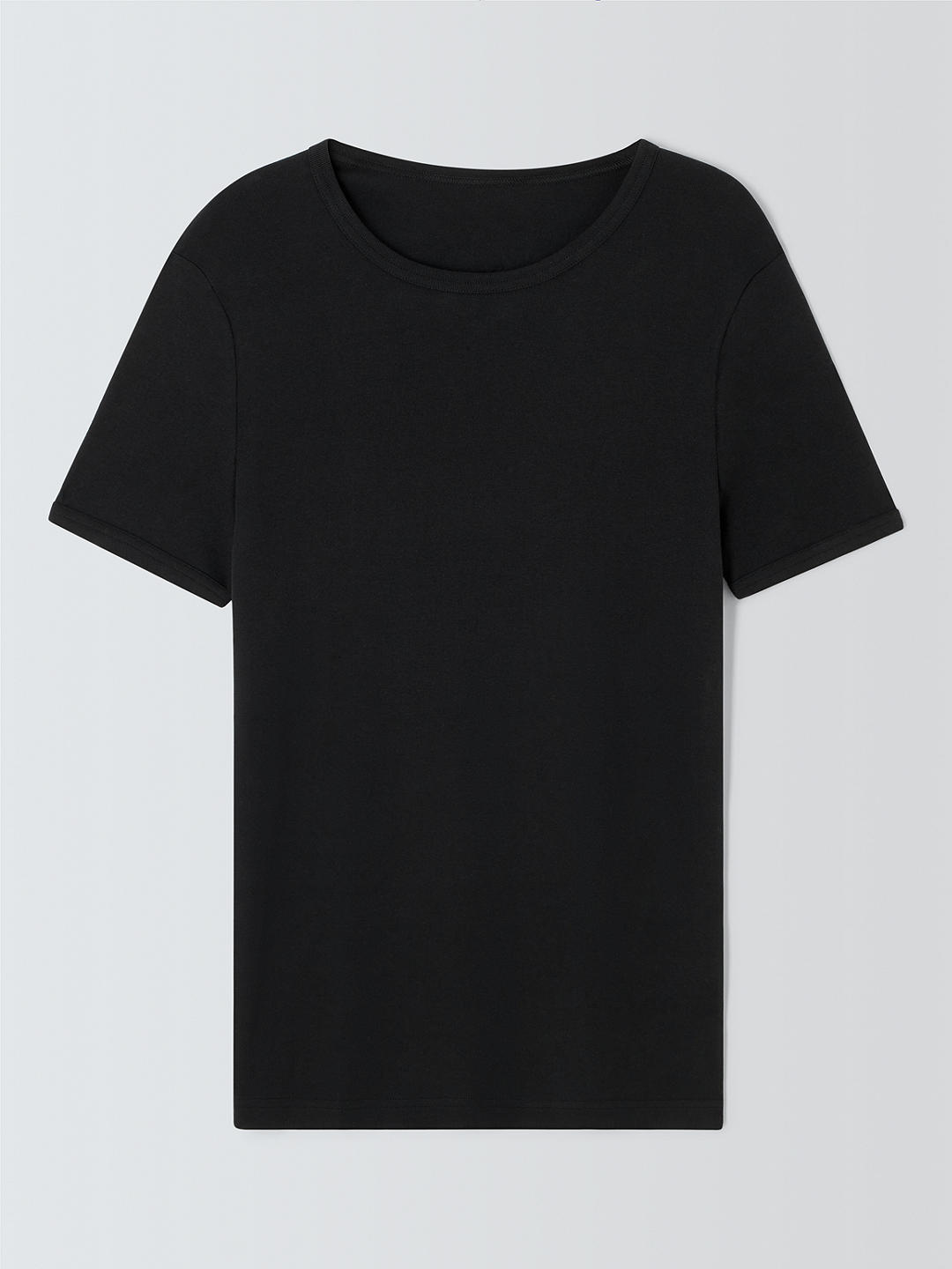John Lewis Organic Cotton Vest T-Shirt, Black