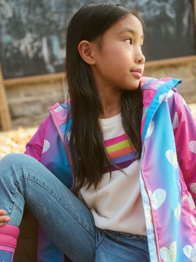 Fleece lined rain hot sale jacket kids