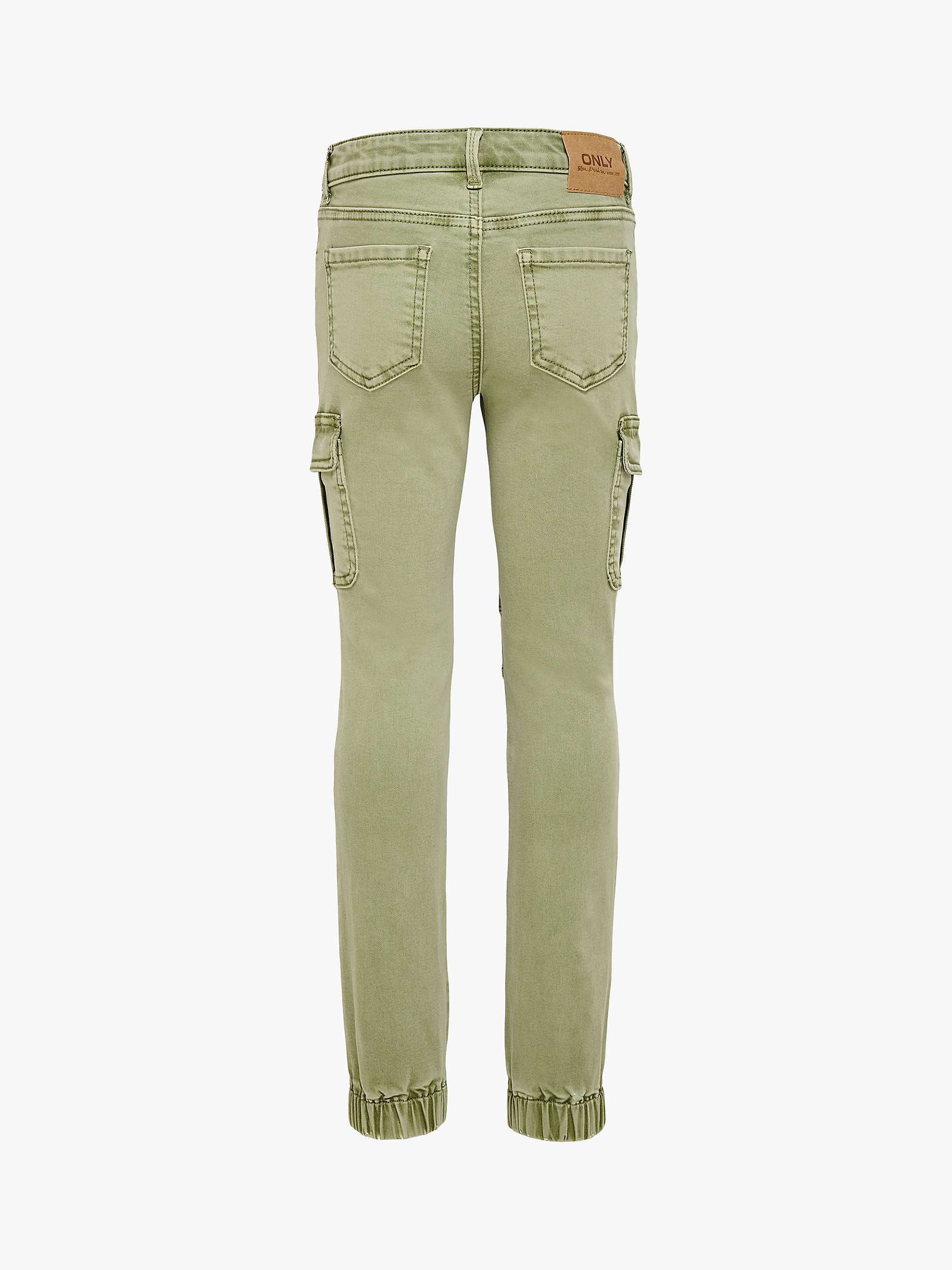 Buy ONLY Kids' Kogmissouri Cargo Trousers, Oil Green Online at johnlewis.com