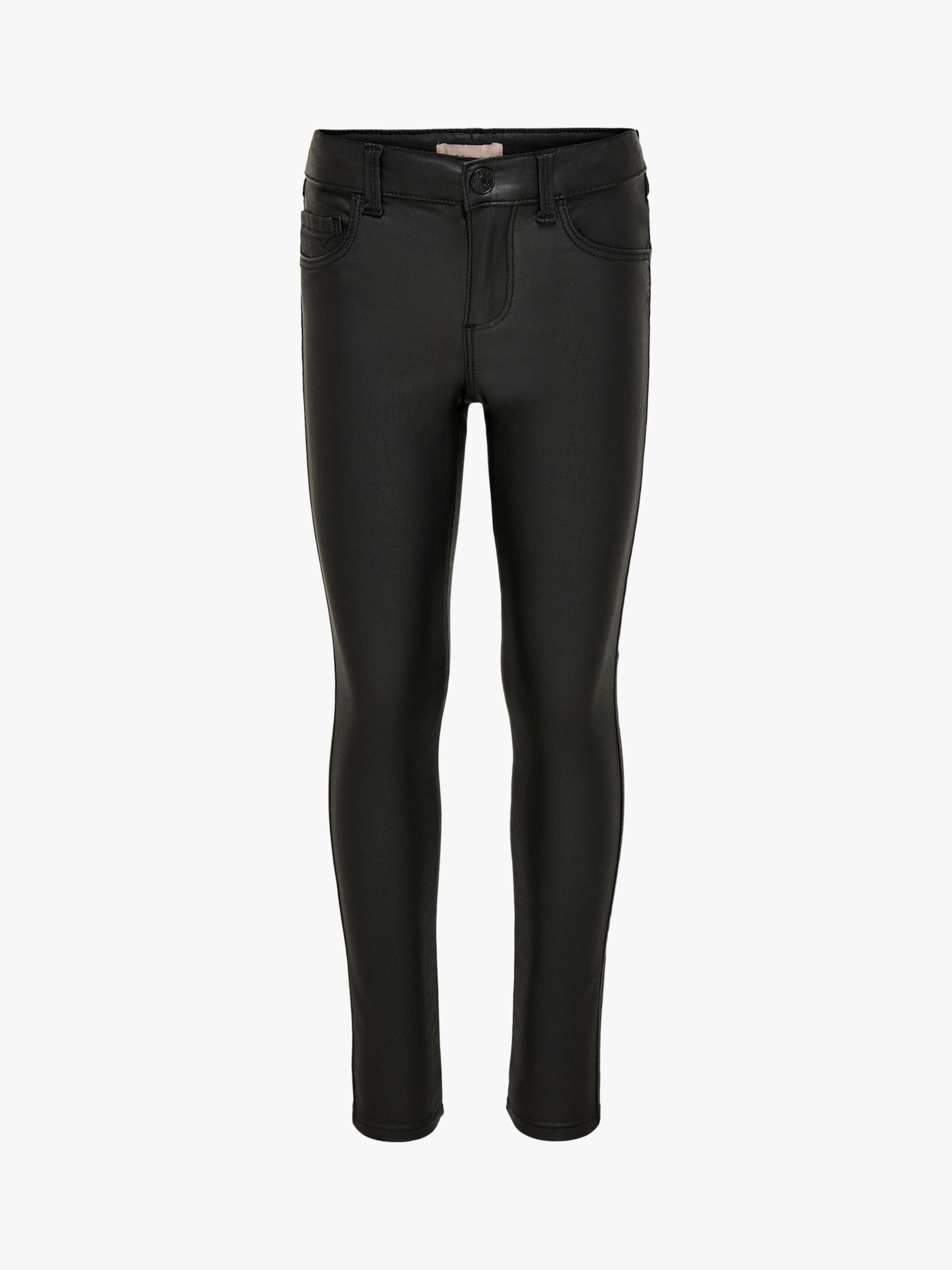 Buy ONLY Kids' Coated Rock Skinny Trousers, Black Online at johnlewis.com