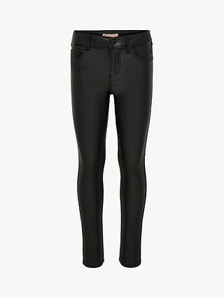 ONLY Kids' Coated Rock Skinny Trousers, Black