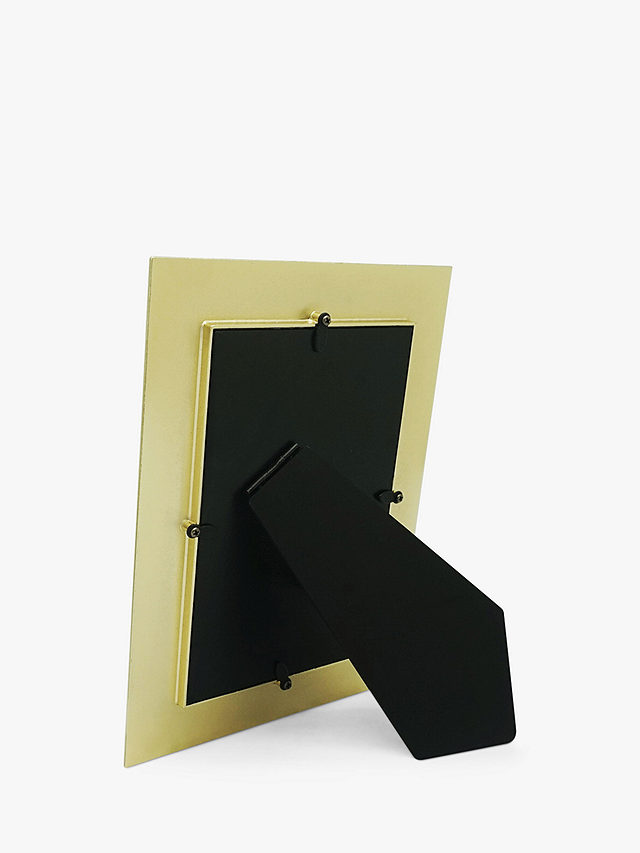 John Lewis Enamel & Metallic Edge Photo Frame, Green/Gold, 4 x 6" (10 x 15cm)