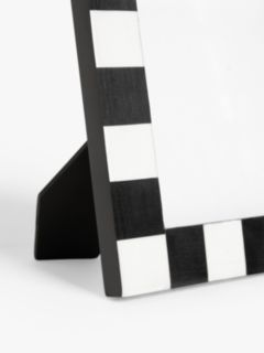 John Lewis Checkerboard Photo Frame, 4 x 6" (10 x 15cm), Black/White