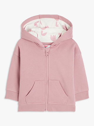 John Lewis ANYDAY Baby Zip-Up Lined Hoodie