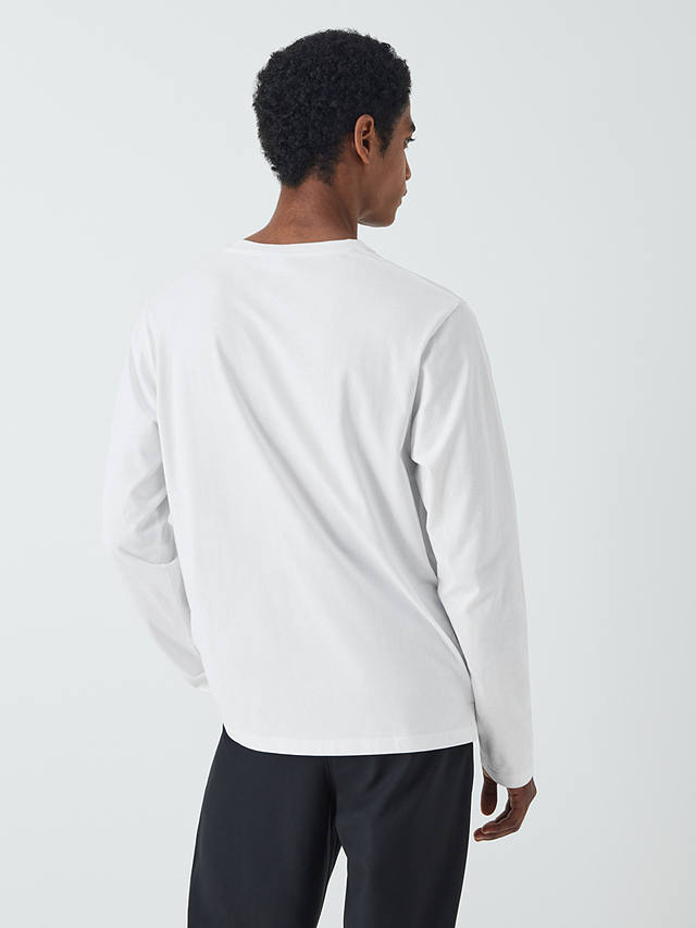 Kin Long Sleeve Pocket T-shirt, Bright White at John Lewis & Partners