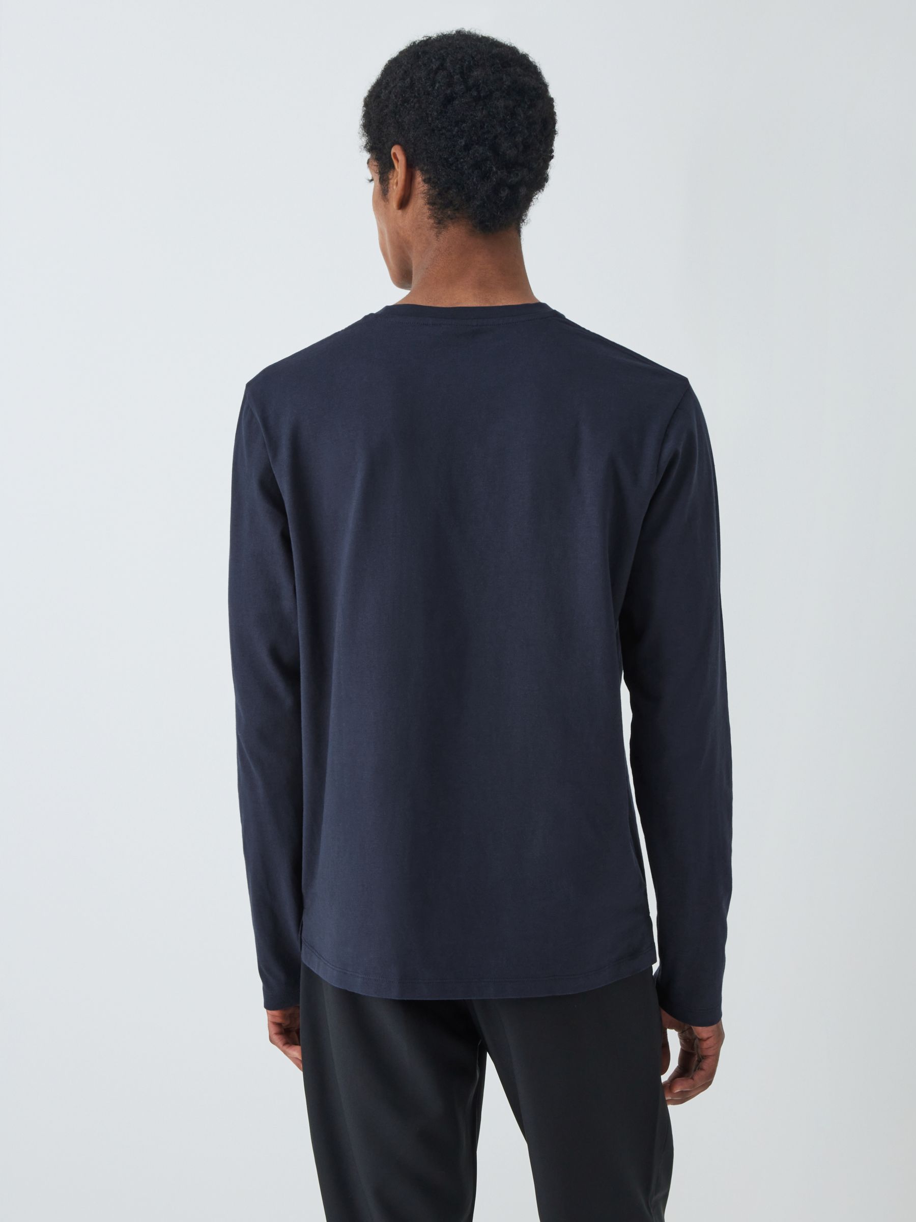 Kin Long Sleeve Pocket T-shirt, Dark Sapphire at John Lewis & Partners
