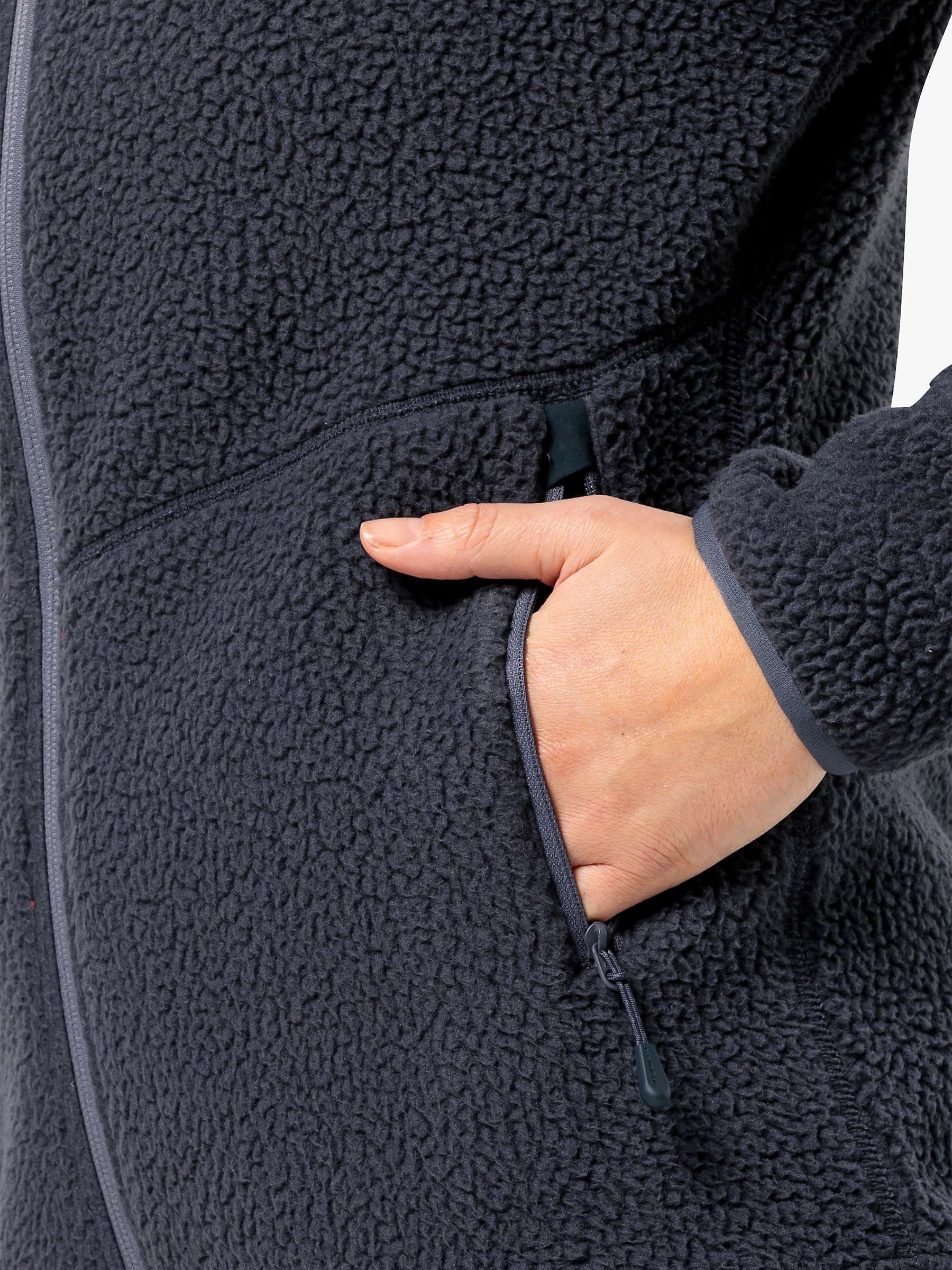 Buy Jack Wolfskin Kammweg Pile Fleece Jacket, Graphite Online at johnlewis.com