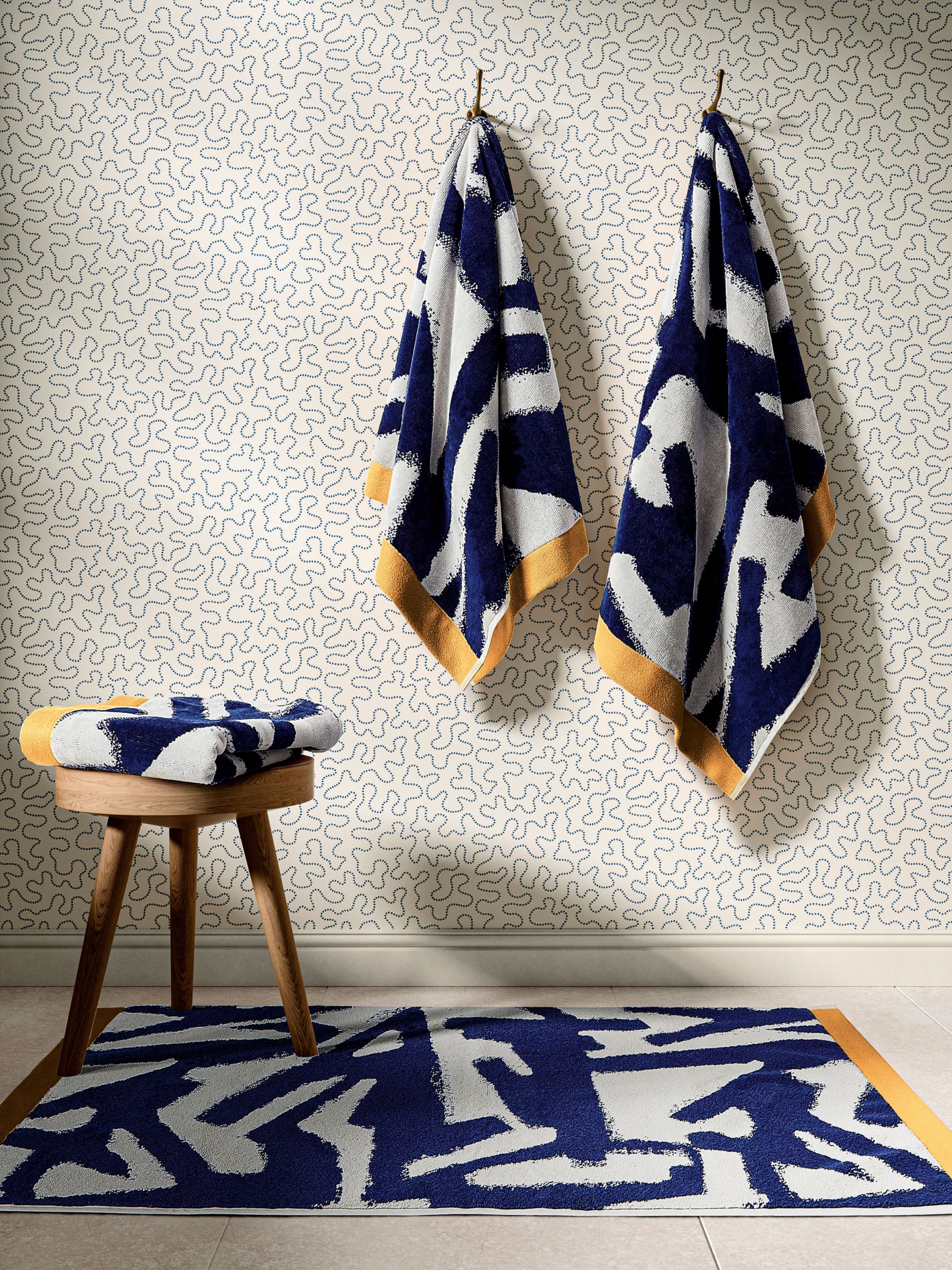 Harlequin x Sophie Robinson Thicket Hand Towel Lapis