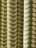 Orla Kiely Solid Stem Pair Lined Eyelet Curtains, Pear