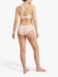 Nudea Mid Rise Bikini Knickers, Blush Pink