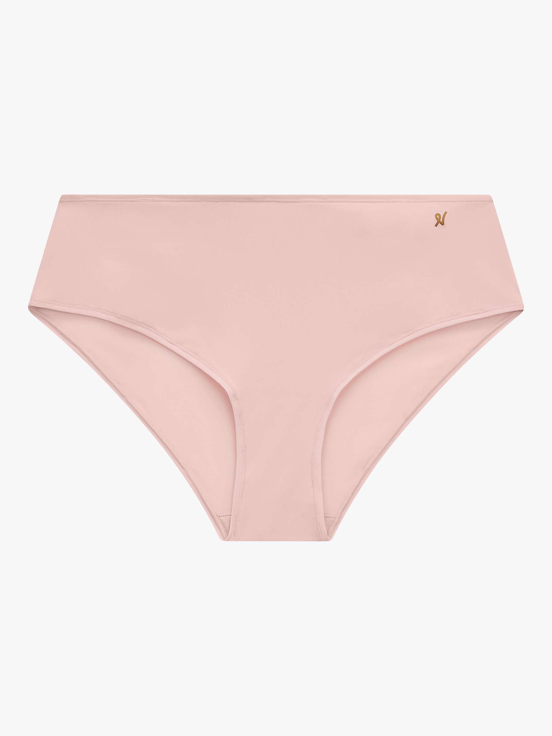 Nudea Mid Rise Bikini Knickers, Blush Pink at John Lewis & Partners