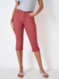 Crew Clothing Mia Cropped Trousers, Pastel Pink