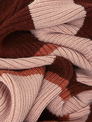 Phase Eight Dani Striped Jumper Dress, Burgundy/Pink