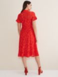 Phase Eight Lulu Lace Dress, Fire