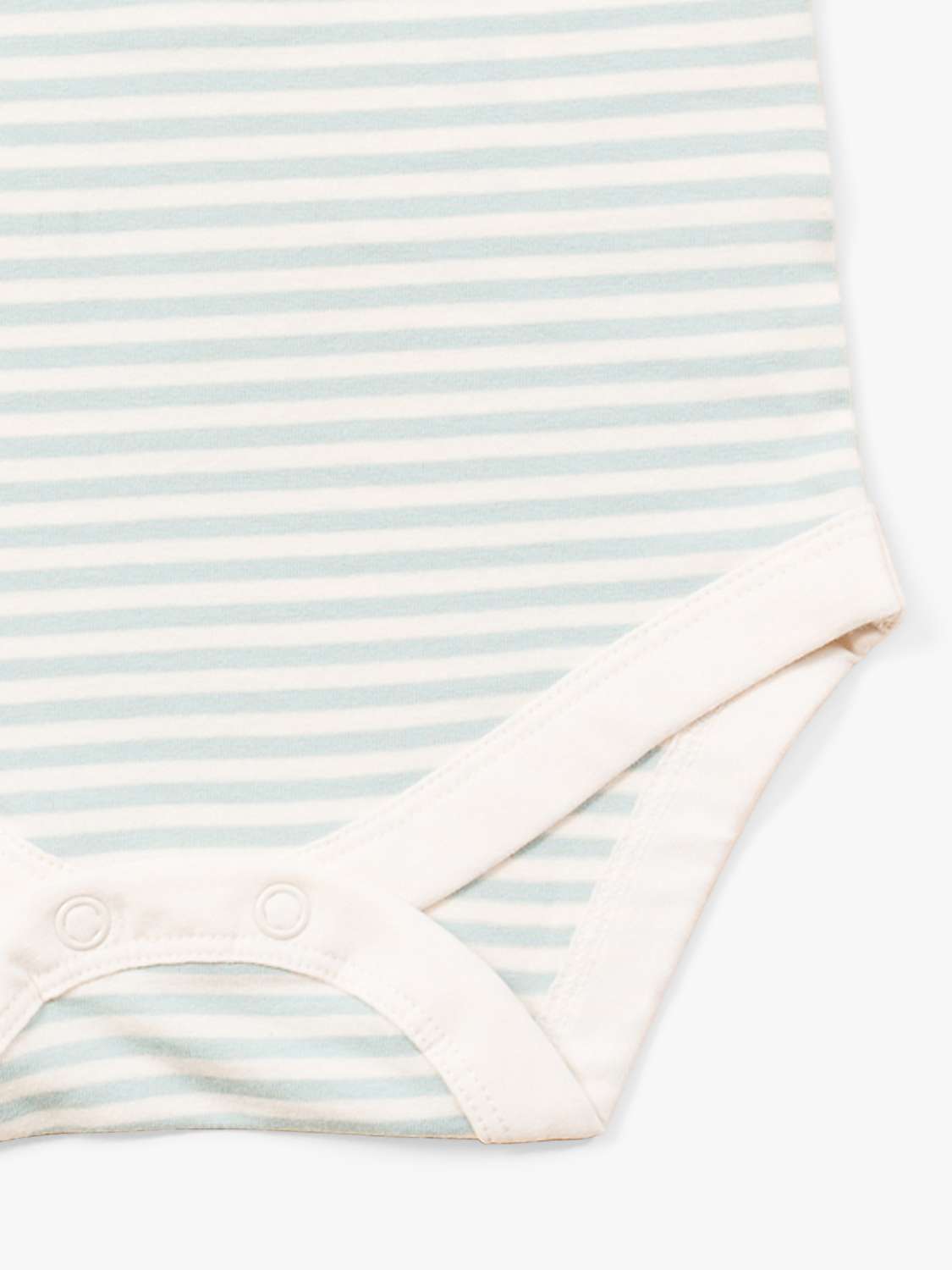 Buy Little Green Radicals Baby Organic Cotton Short Sleeve Bodysuit, Powder Blue Online at johnlewis.com