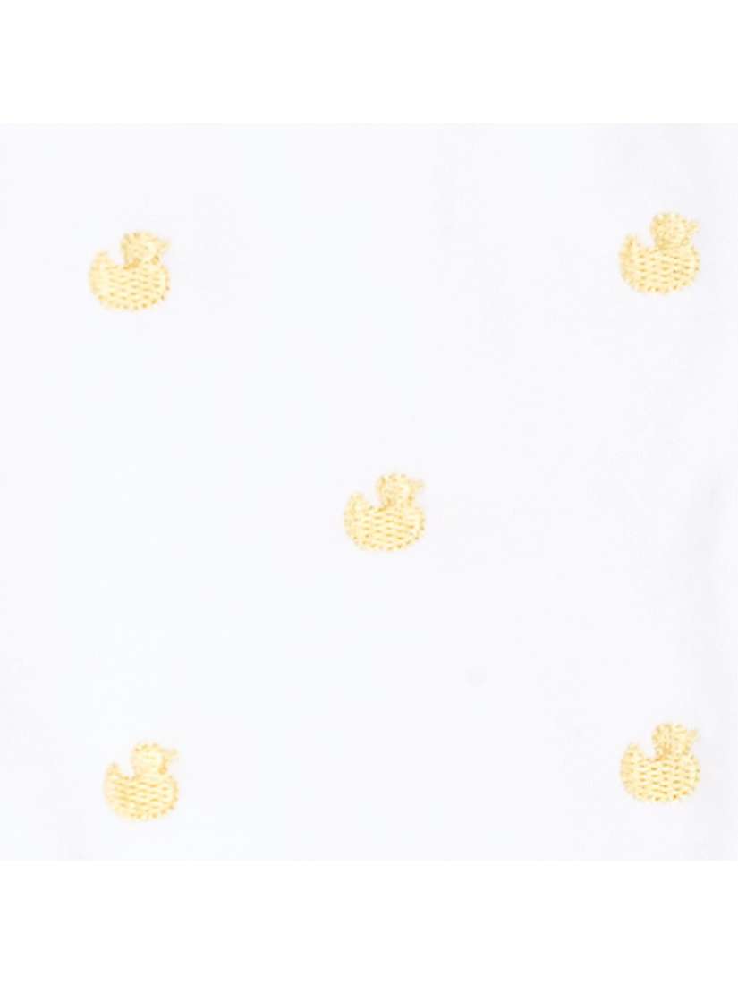 Buy JoJo Maman Bébé Duck Embroidered Sleepsuit, Yellow Online at johnlewis.com