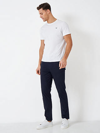 Crew Clothing Spencer Slim Fit Trousers, Navy