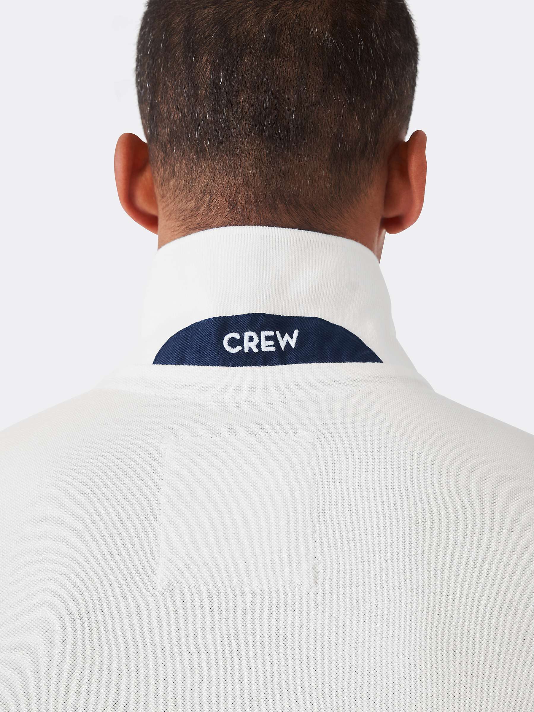 Buy Crew Clothing Ocean Organic Cotton Pique Short Sleeve Polo Top Online at johnlewis.com