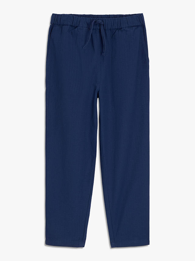 John Lewis ANYDAY Kids' Plain Ripstop Trousers, Medieval Blue