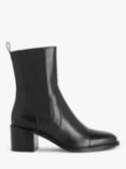 John Lewis Palomino Leather Toe Cap Heeled Chelsea Boots