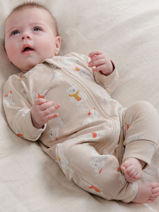 Organic cotton 2024 baby sleepsuits