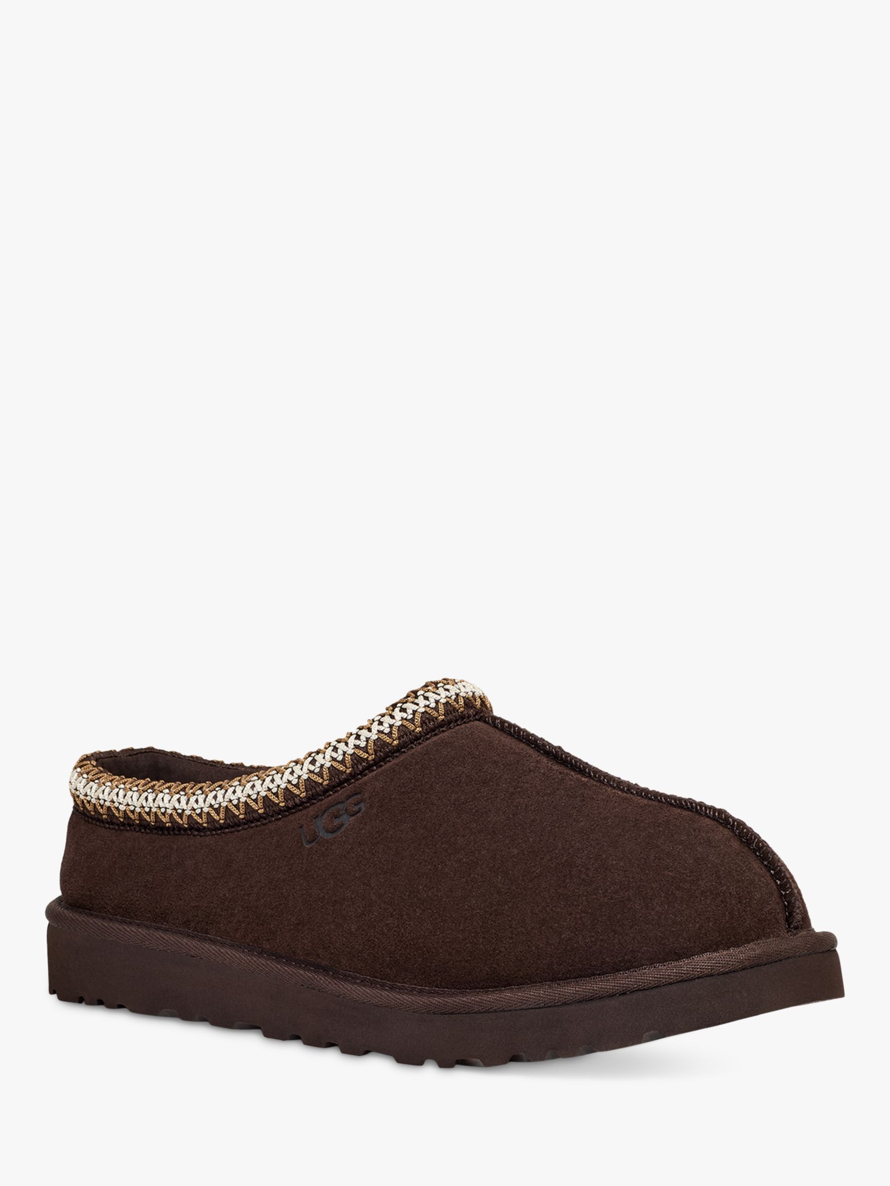 UGG Tasman Suede Slippers, Dusted Cocoa at John Lewis & Partners