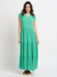 Brakeburn Wynn Tiered Maxi Dress, Green
