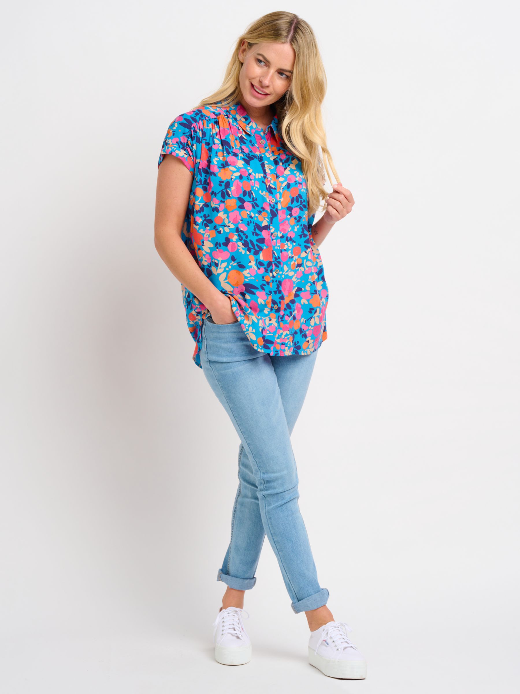 Brakeburn Bloom Floral Shirt, Multi at John Lewis & Partners