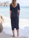 Celtic & Co. Button Back Linen Blend Midi Dress