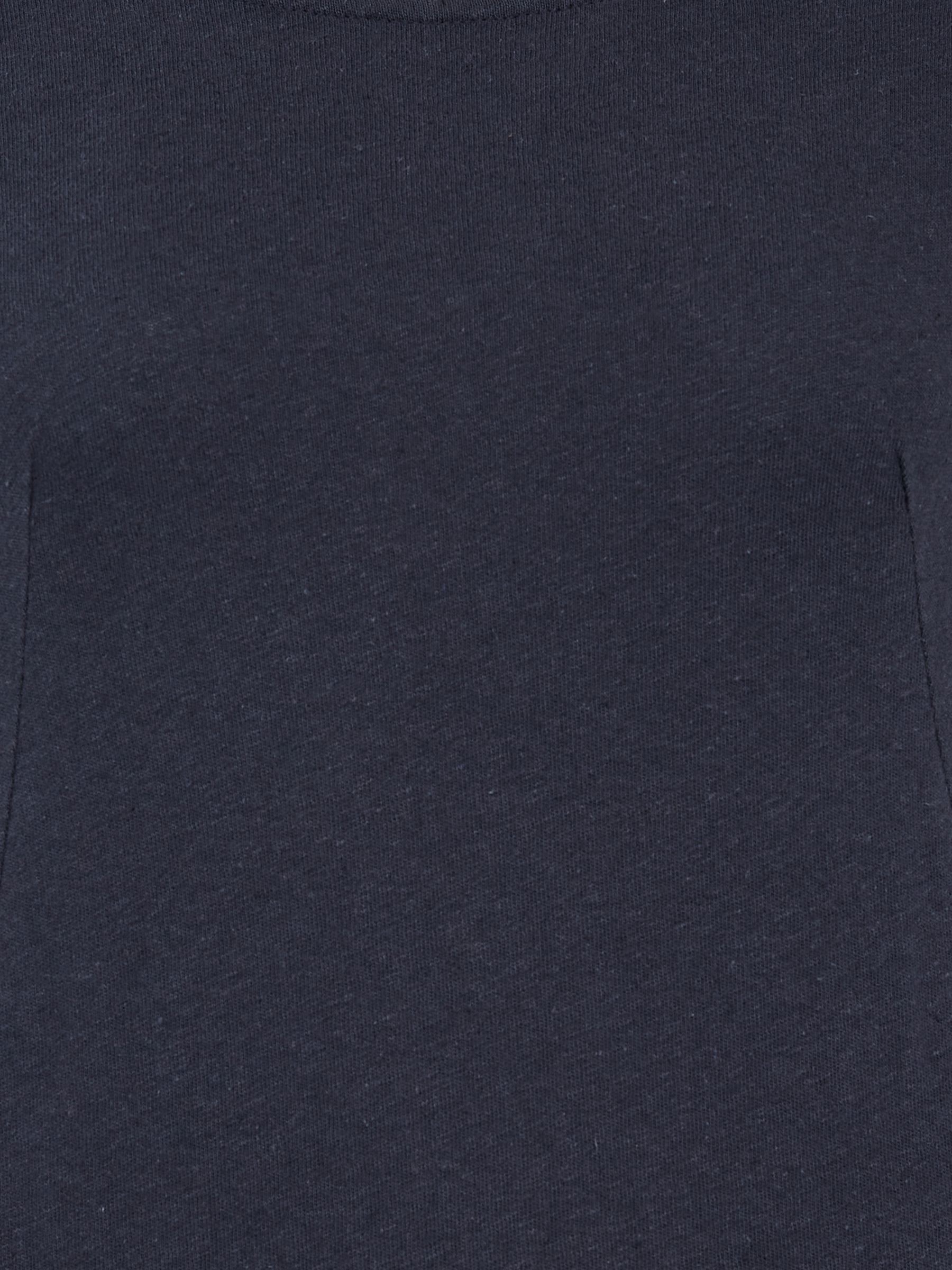 Celtic & Co. Button Back Linen Blend Midi Dress, Navy, 8