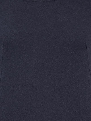 Celtic & Co. Button Back Linen Blend Midi Dress, Navy