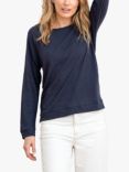 Celtic & Co. Linen Blend Sweatshirt, Navy