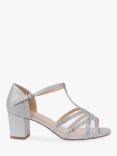 Paradox London Tuba Shimmer Wide Fit Block Heel Sandals