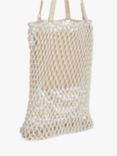 Whistles Chaya Crochet Tote Bag, White