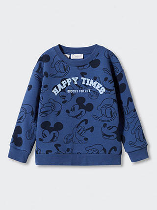 Mango Baby Disney Print Sweatshirt, Blue