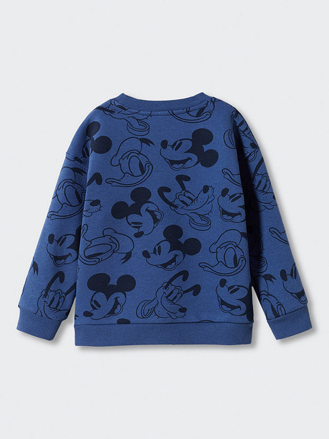 Mango Baby Disney Print Sweatshirt, Blue, 9-12 months