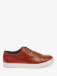 Pod Louis Leather Cupsole Trainers, Chestnut