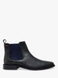 Pod Birch Leather Waxy Chelsea Boots, Black