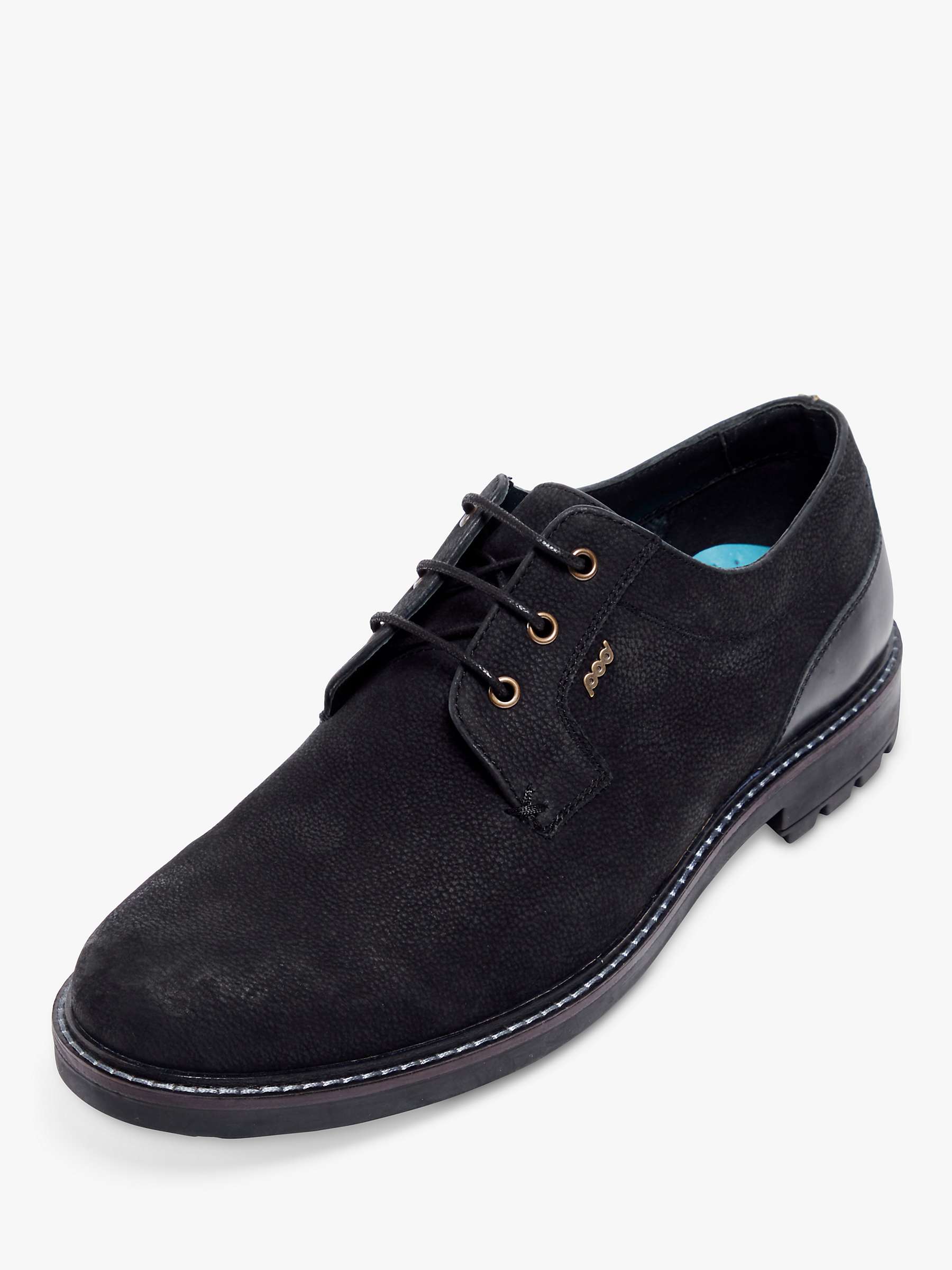 Buy Pod Samuel Derby Shoes, Black Online at johnlewis.com