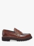 Pod Luca Leather Loafers, Brown