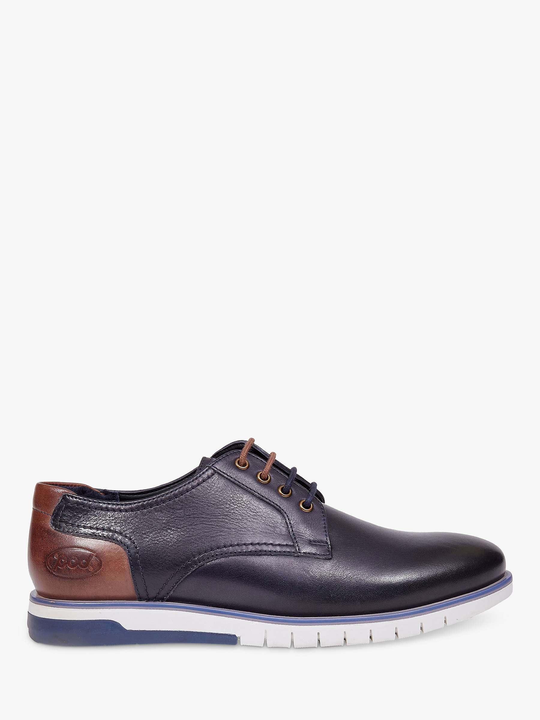 Pod Cillian Casual Leather Shoe, Navy at John Lewis & Partners