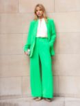 Ro&Zo Wide Leg Suit Trousers, Green