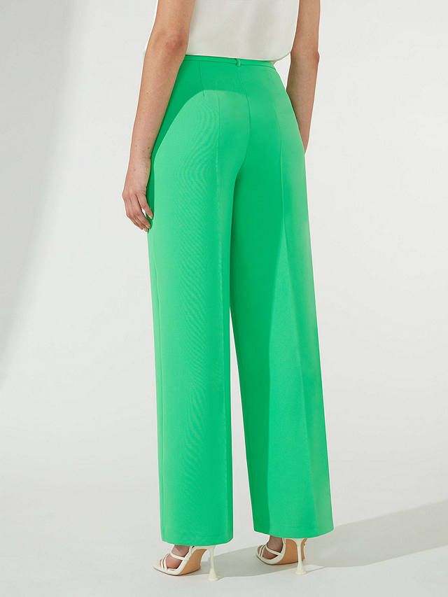 Ro&Zo Wide Leg Suit Trousers Short Length, Green