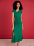 Baukjen Landry Asymmetrical Midi Dress, Bright Emerald