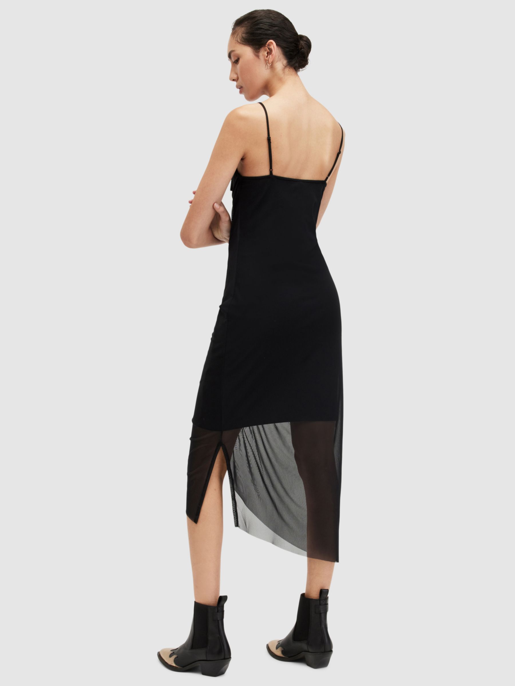 Buy AllSaints Ulla Ruched Bodycon Midi Dress Online at johnlewis.com