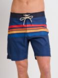 Brakeburn Retro Stripe Board Shorts, Navy