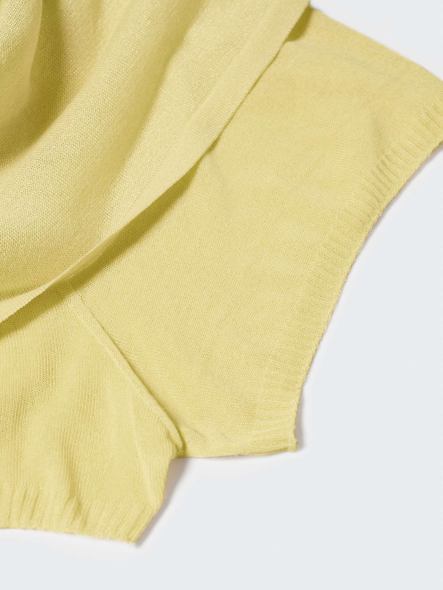 Mango Yelly Midi Skirt, Yellow at John Lewis & Partners