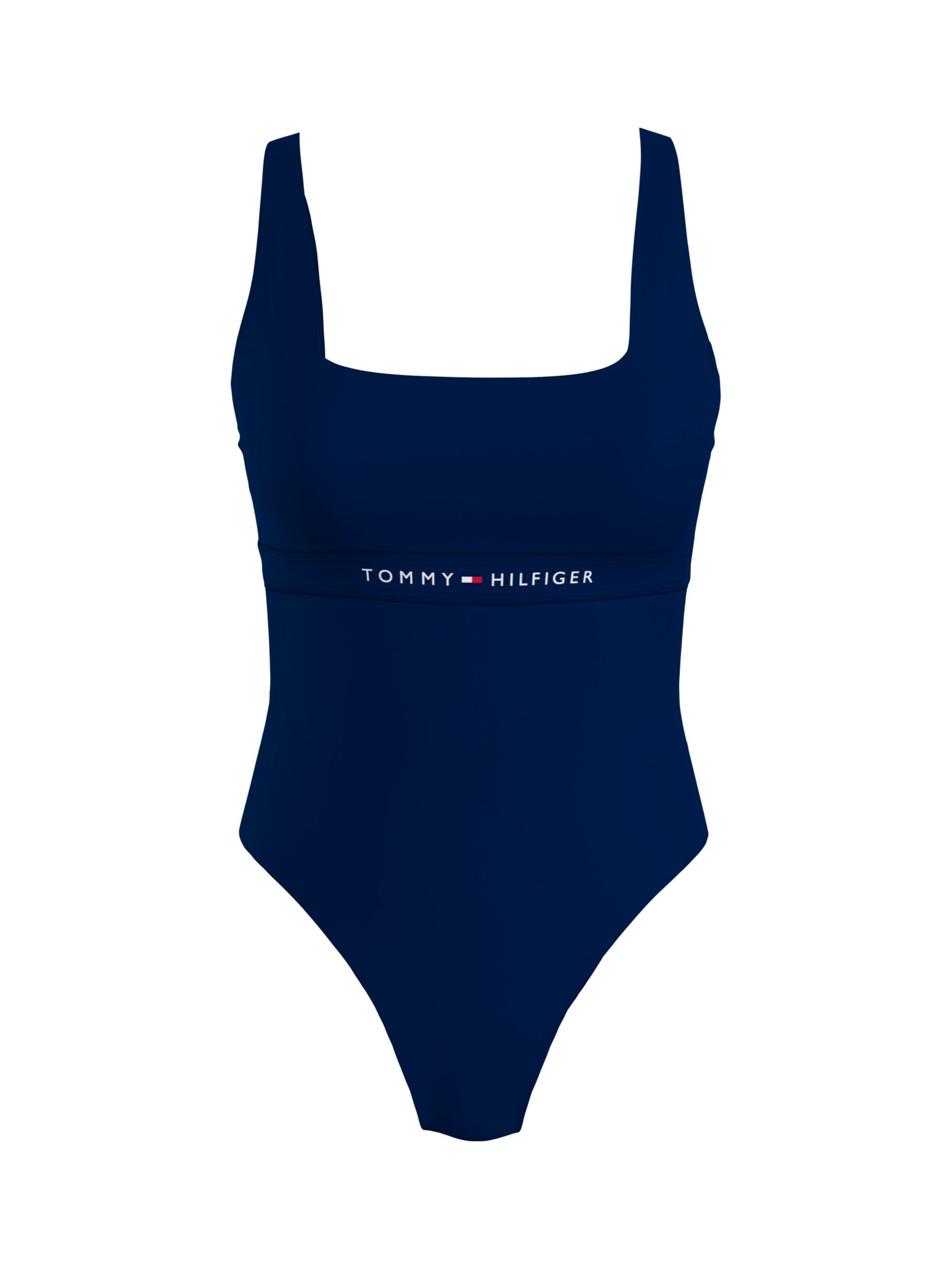 Tommy Hilfiger Recycled Poly Monogram Swim Shorts, Desert Sky at John Lewis  & Partners