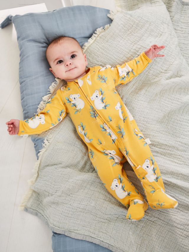 Newborn zip hot sale sleepsuits