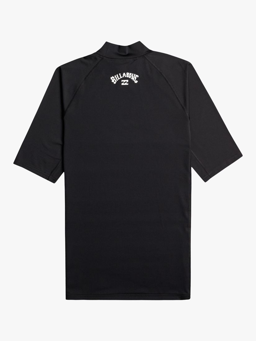 Billabong Short Sleeve Rash Vest, Black, XL